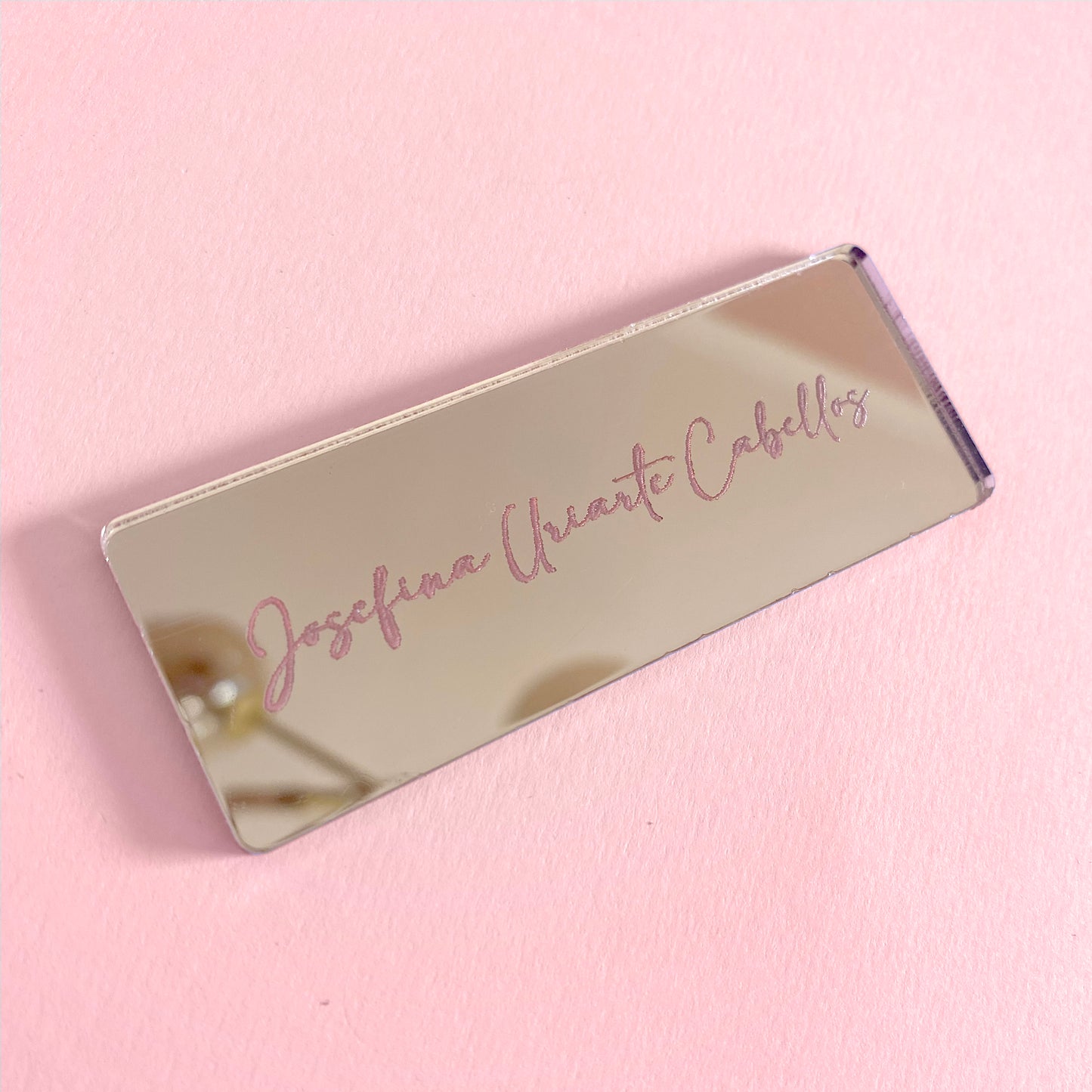 Marcador de Invitado en Acrílico Personalizado para Matrimonio