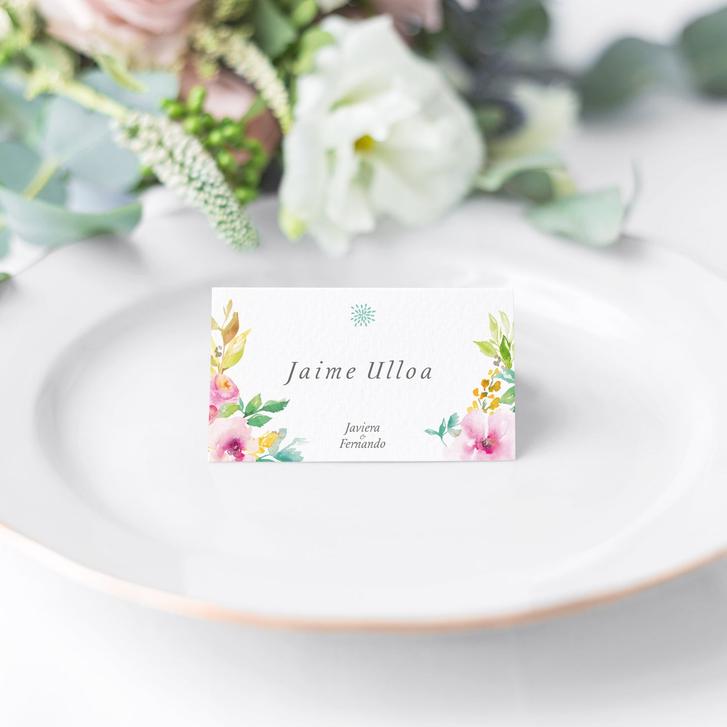 Nombre del Invitado en papel