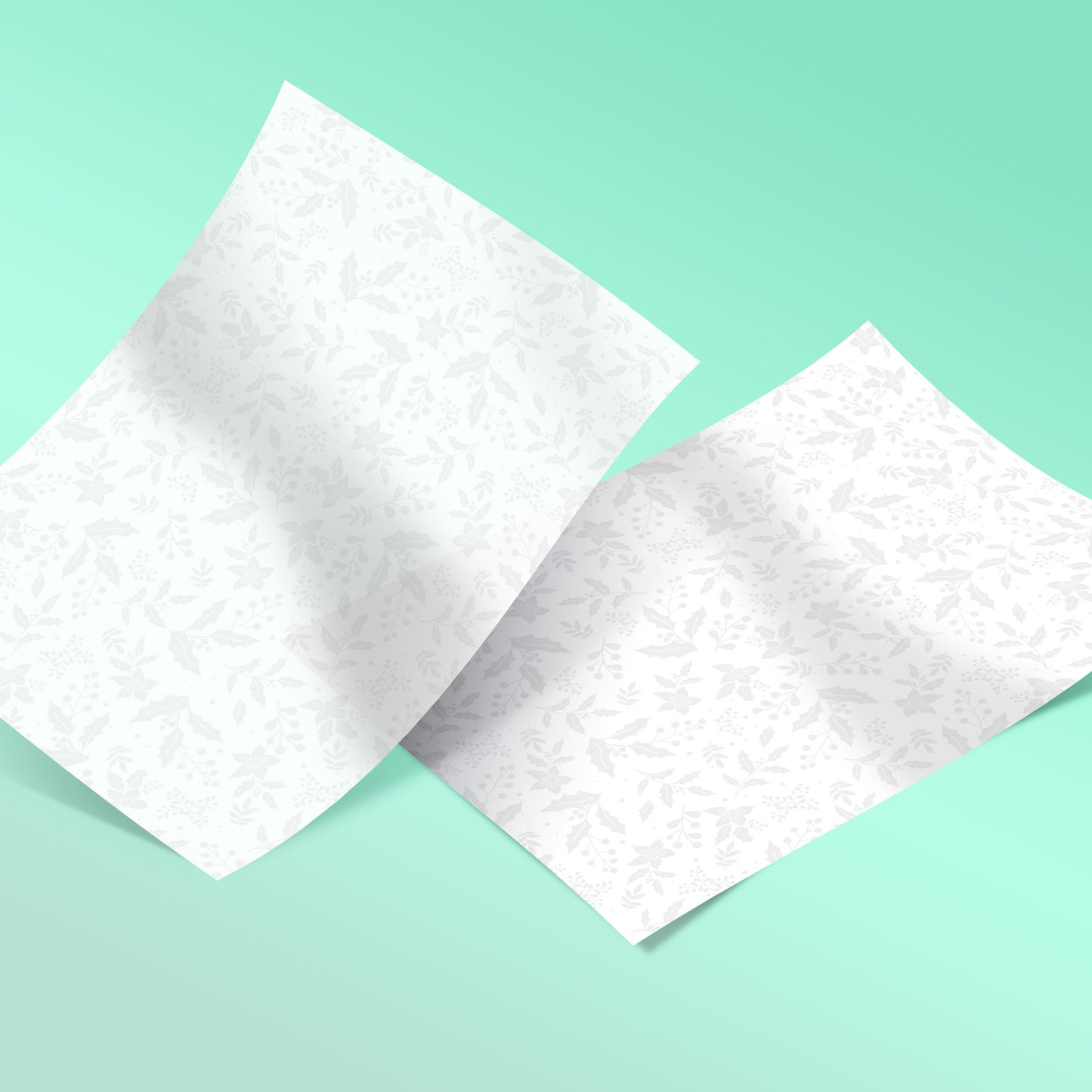 100 Papel Seda Navidad Hojas Invernales