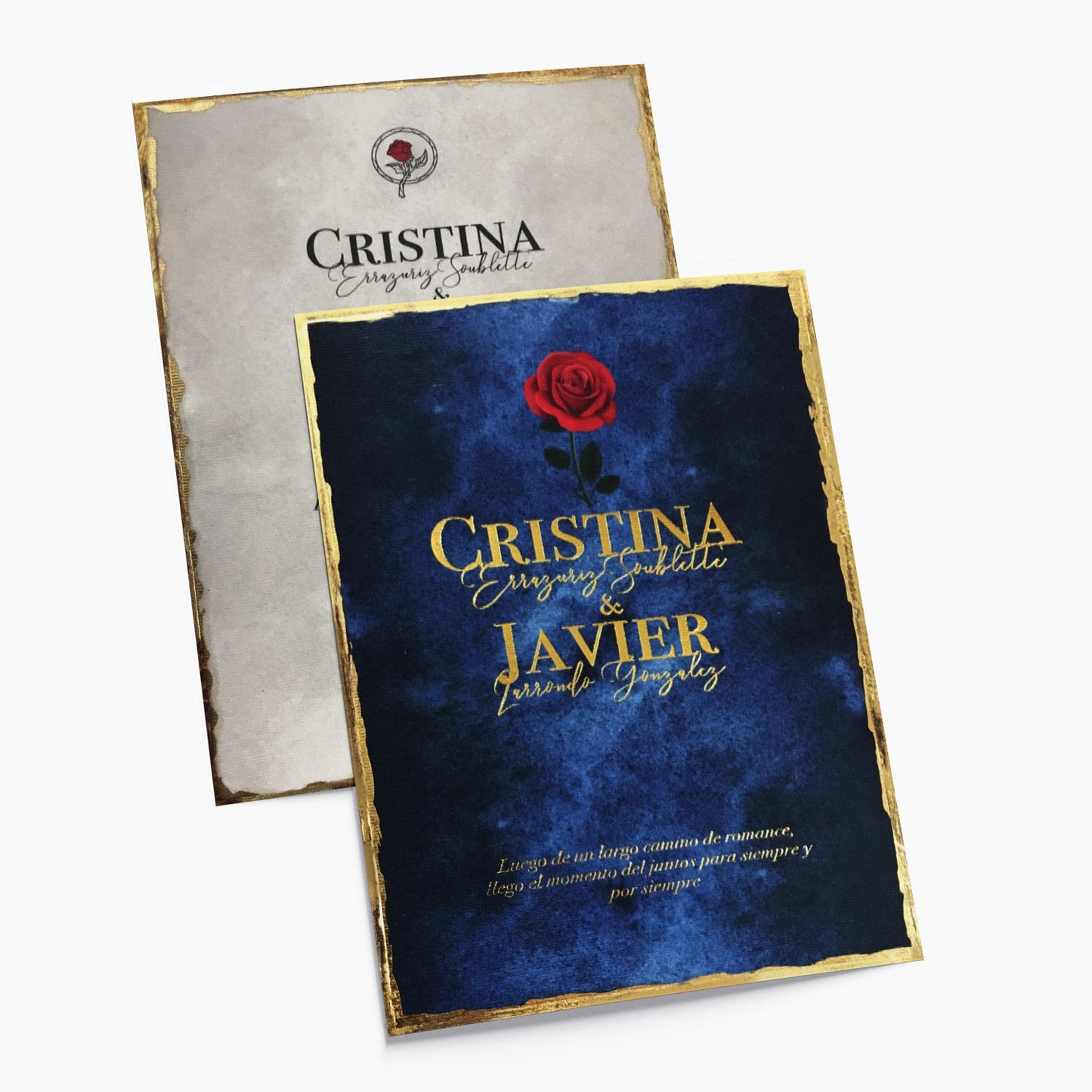 Invitación de Matrimonio Bella y Bestia | Invitación Temática Disney Elegante Personalizable