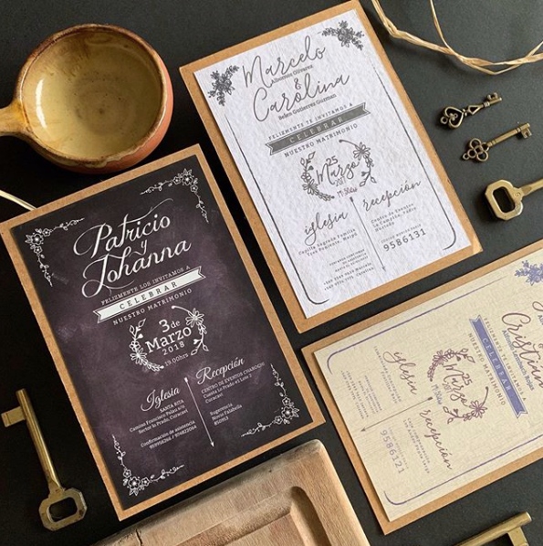 Invitación Campestre – Invitación de Matrimonio Rústica Personalizada