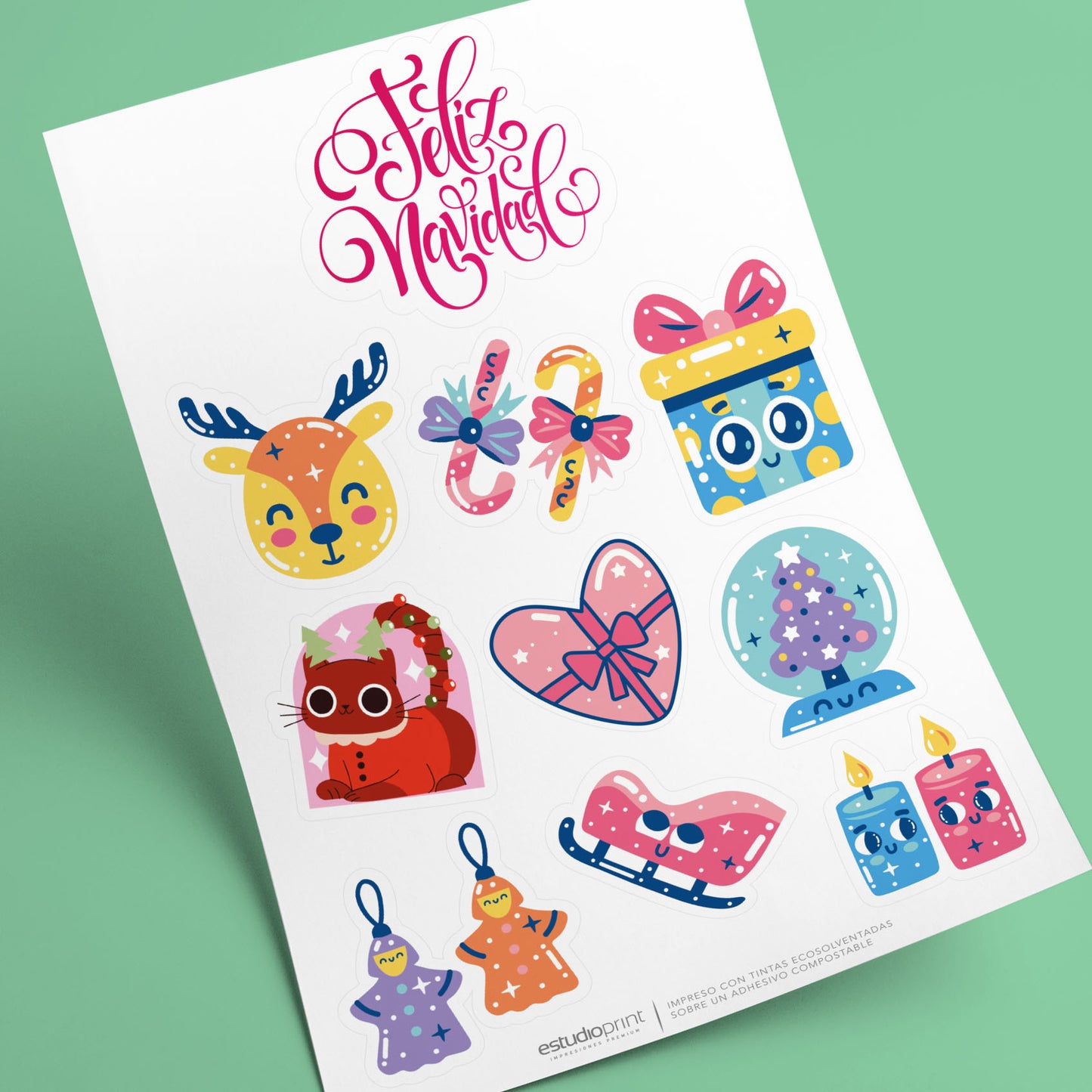 Stickers Navideños (6 Laminas)