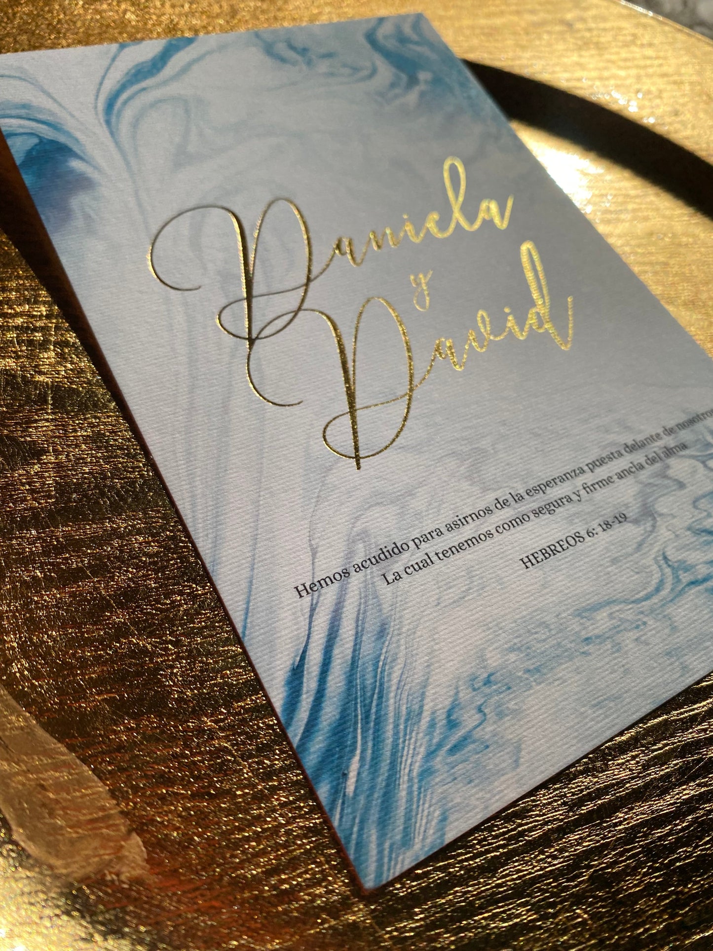 Invitación de Matrimonio Acqua | Diseño Moderno Inspirado en el Agua Personalizable