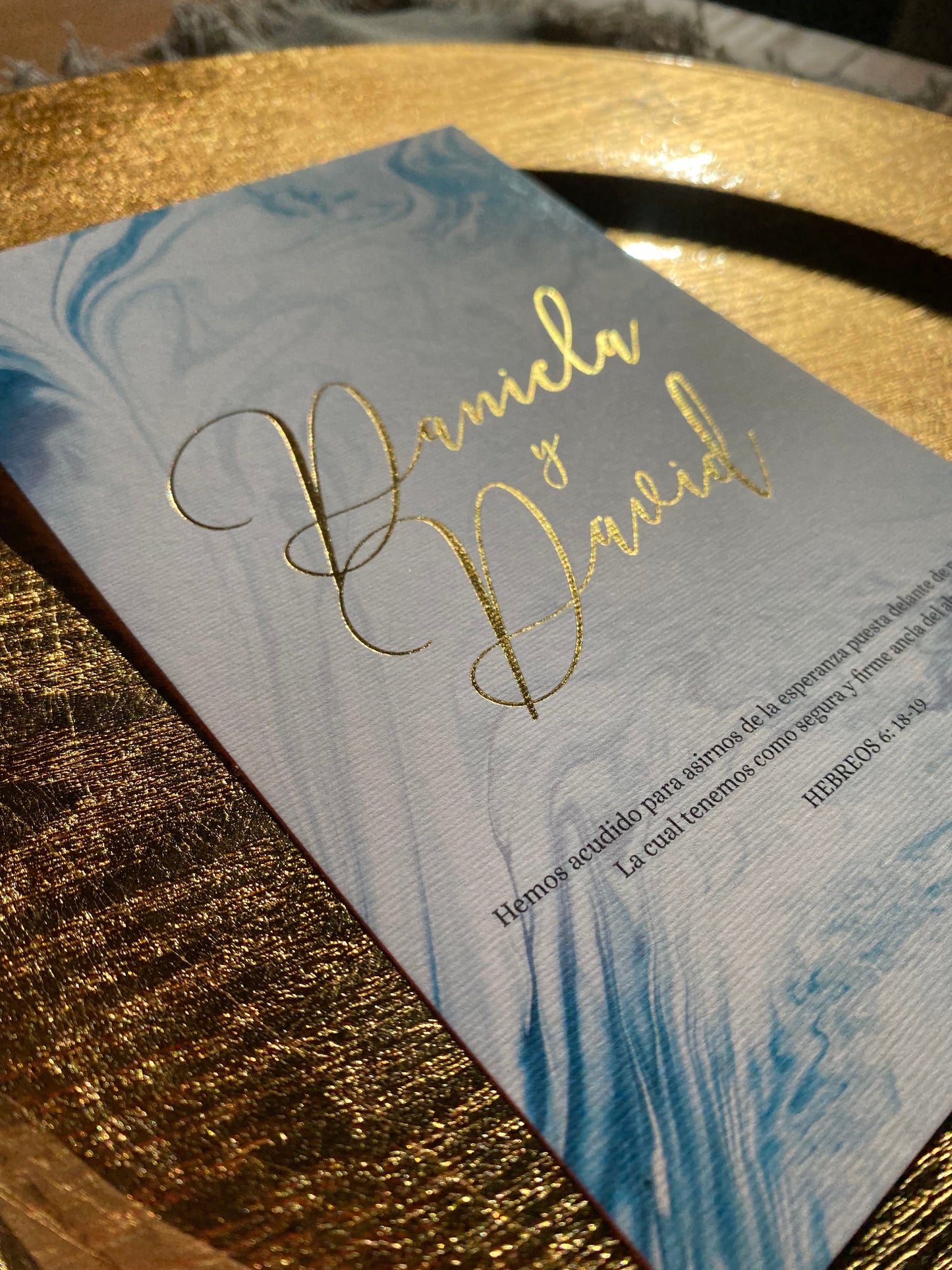 Invitación de Matrimonio Acqua | Diseño Moderno Inspirado en el Agua Personalizable