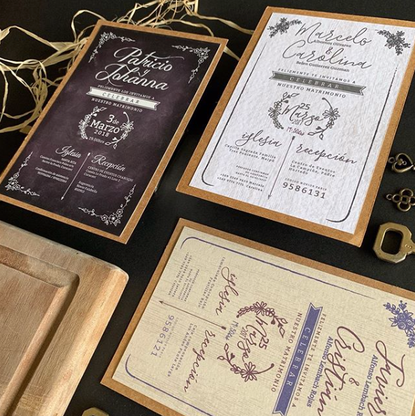 Invitación Campestre – Invitación de Matrimonio Rústica Personalizada