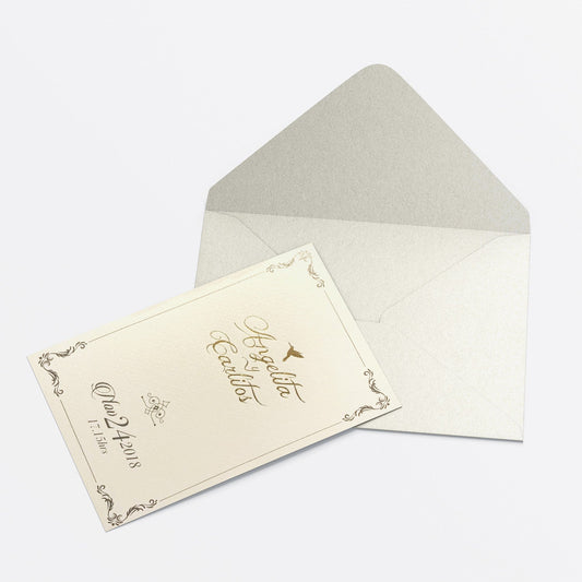 Invitación Colibrí – Invitación de Matrimonio Elegante y Tradicional Personalizable