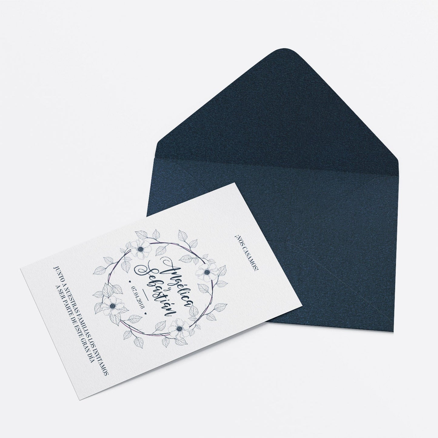 Invitación Colonial – Invitación de Matrimonio Clásica Elegante Personalizable