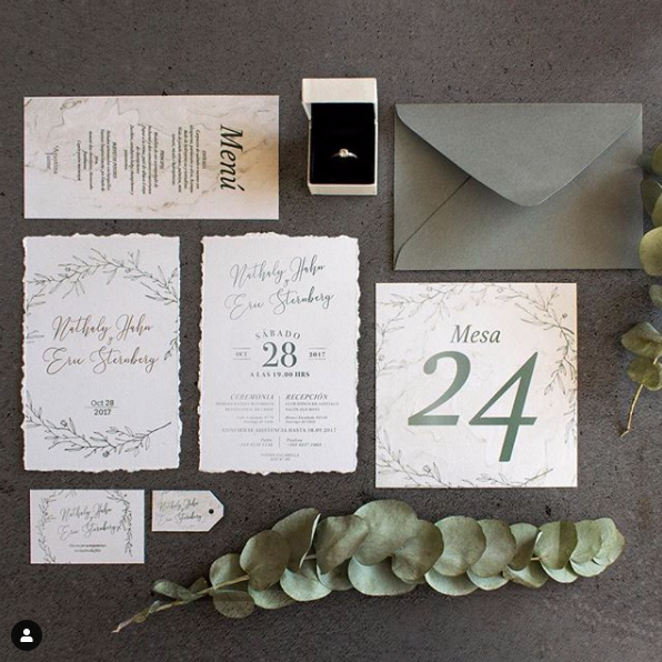 Invitación Handmade Paper – Invitación de Matrimonio Artesanal en Papel Hecho a Mano