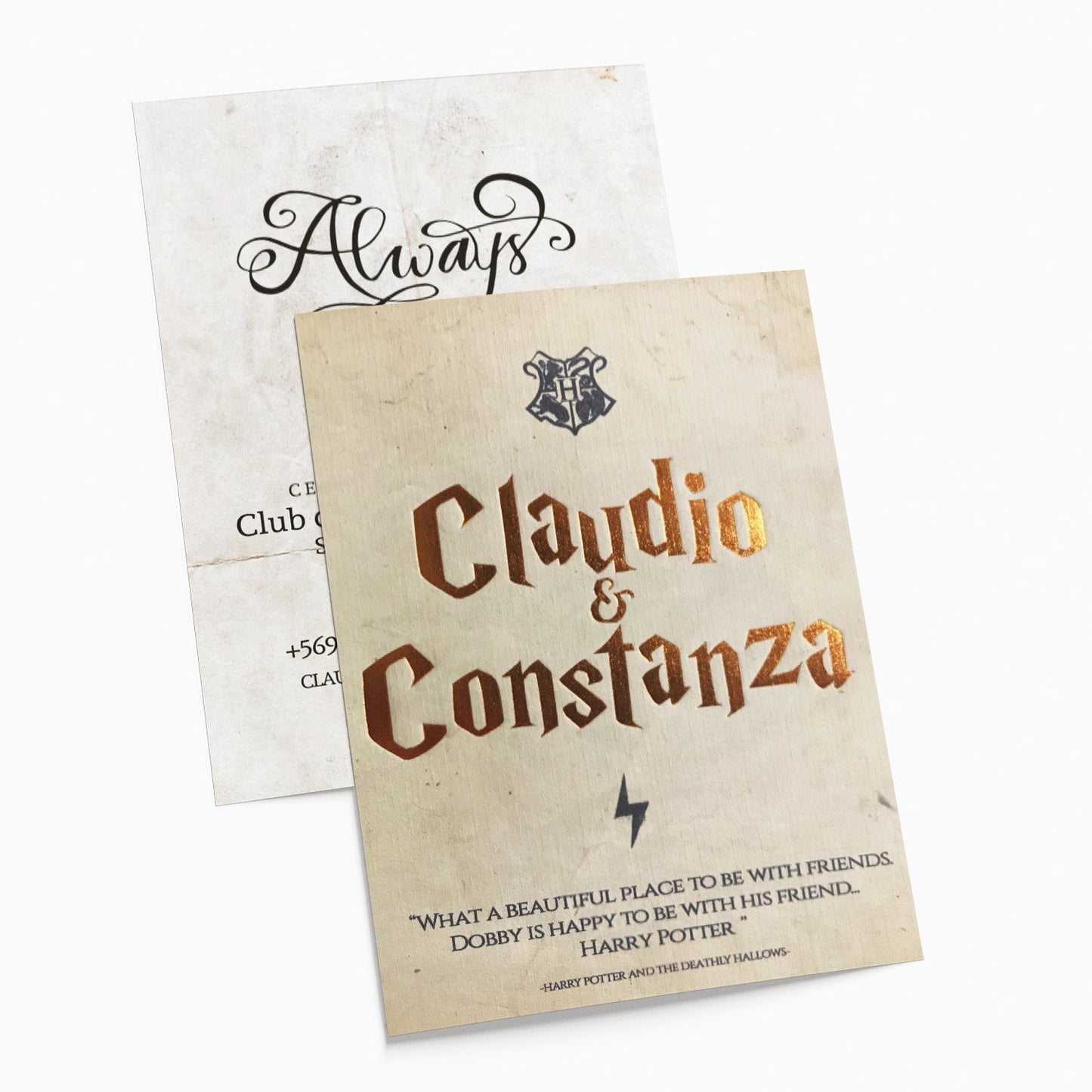 Invitación de Matrimonio Harry Potter | Invitación Temática Mágica Personalizable