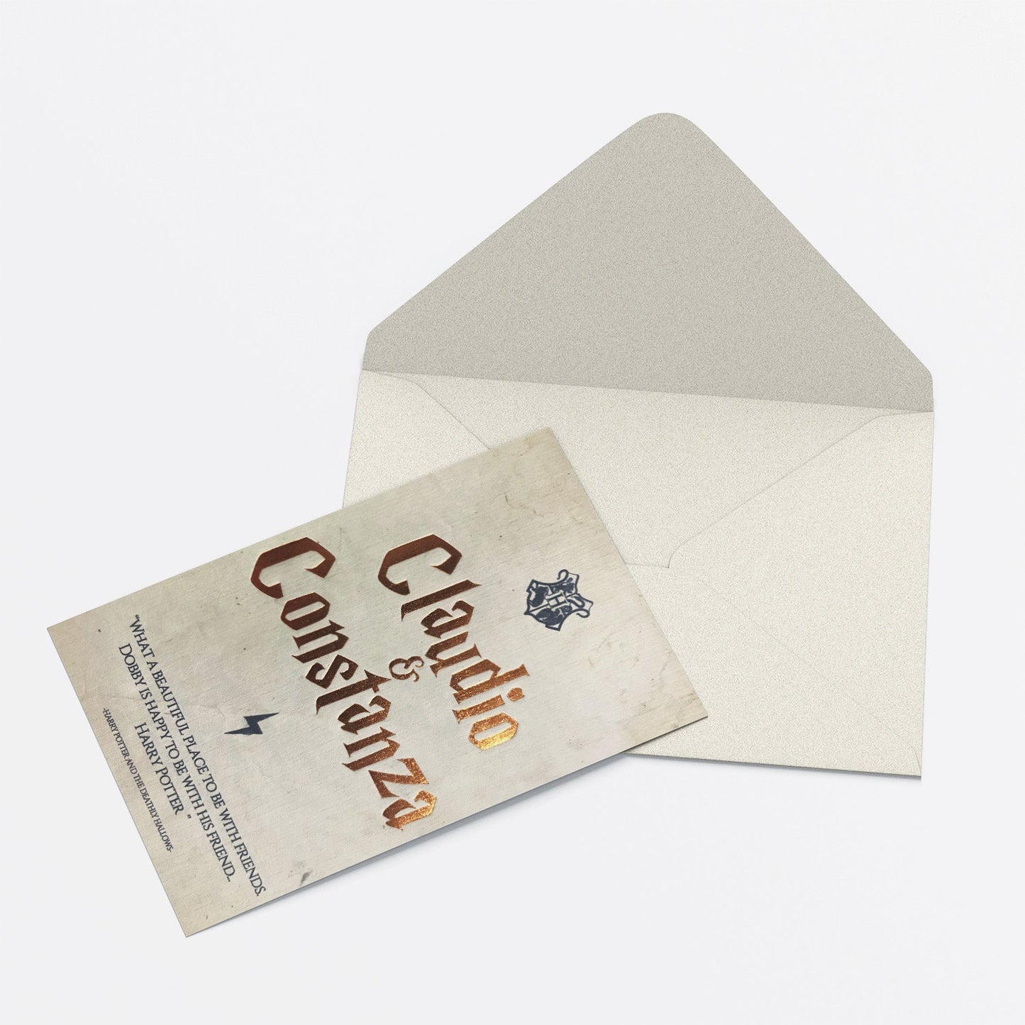Invitación de Matrimonio Harry Potter | Invitación Temática Mágica Personalizable