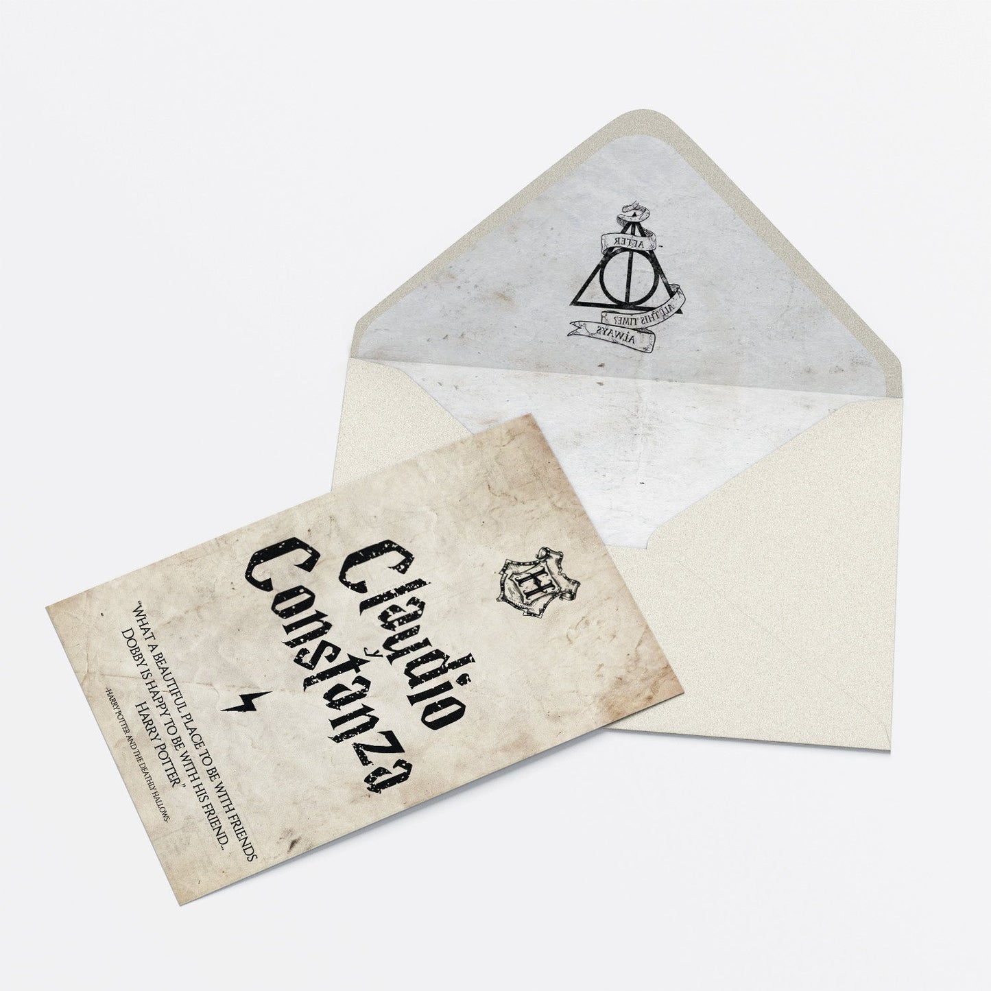 Invitación de Matrimonio Harry Potter | Invitación Temática Mágica Personalizable