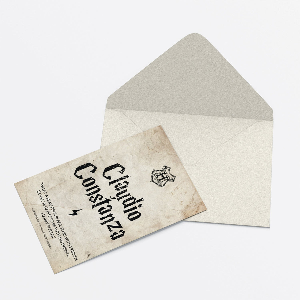 Invitación de Matrimonio Harry Potter | Invitación Temática Mágica Personalizable
