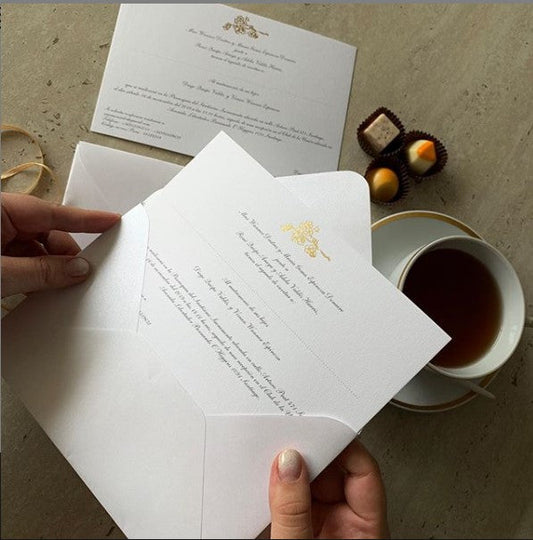 Invitación de Matrimonio Royal | Diseño Clásico Elegante y Personalizable