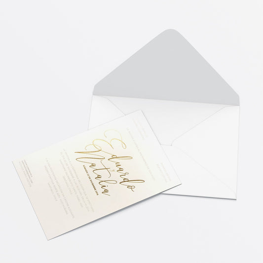 Invitación Sol – Invitación de Matrimonio Elegante y Minimalista Personalizable