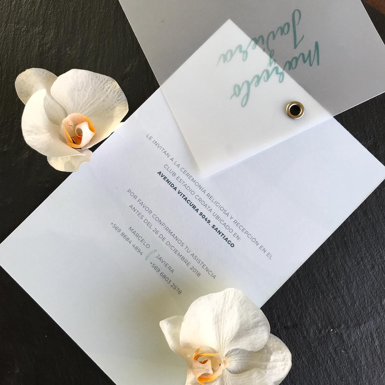 Invitación Vellum Forest – Invitación de Matrimonio Vellum Natural y Elegante